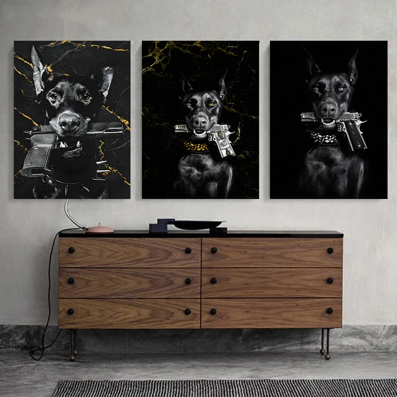 Moda Siyah Doberman Köpek Asla - Luxury Lifestyle Items incelemesi ve fiyatı